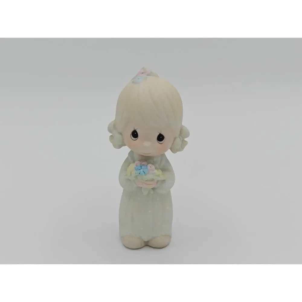 Precious Moments E 2845 Junior Bridesmaid Enesco Figurine Wedding Vintage 1983